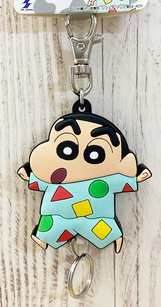 【震撼精品百貨】蠟筆小新_Crayon Shin-chan~蠟筆小新伸縮鑰匙圈-睡衣*05373