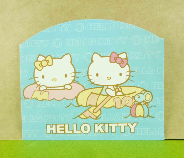 【震撼精品百貨】Hello Kitty 凱蒂貓~造型卡片-藍泳圈