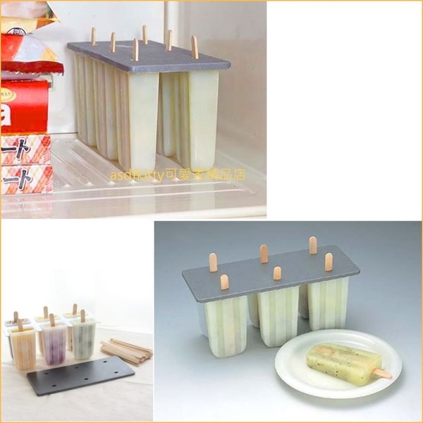 asdfkitty*日本製 方型枝仔冰製冰盒-冰棒模型-做水果冰棒.雪泥.養樂多.紅豆-CAKELAND正版商品