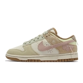 Nike 休閒鞋 Wmns Dunk Low 燈心絨 咖啡 粉紅 米 Bright Side 女鞋 DQ5076-121
