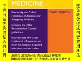 二手書博民逛書店Oxford罕見Handbook Of Emergency Medicine (oxford Handbooks