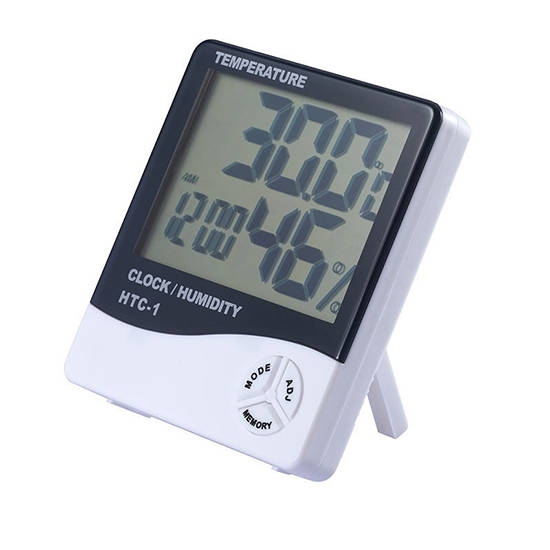 室內溫度計 溫度濕度計 濕度計 室溫計 電子鐘 攝氏 可掛站立式濕度溫度計【X023】color me product thumbnail 2