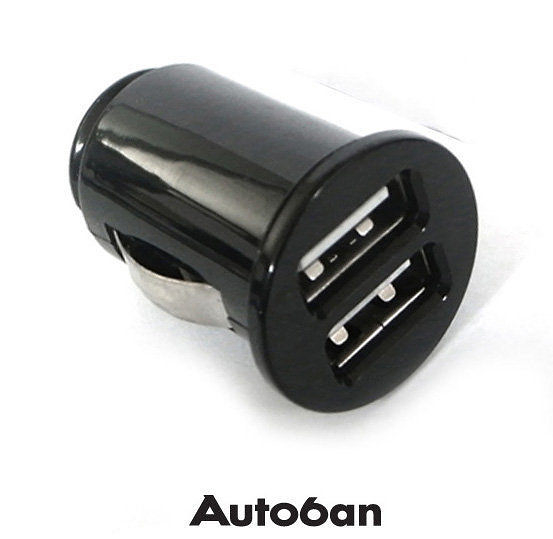 車之嚴選 cars_go 汽車用品【AW-Z32】Autoban WINE 點煙器 雙USB轉換車用手機充電器(1000mA)