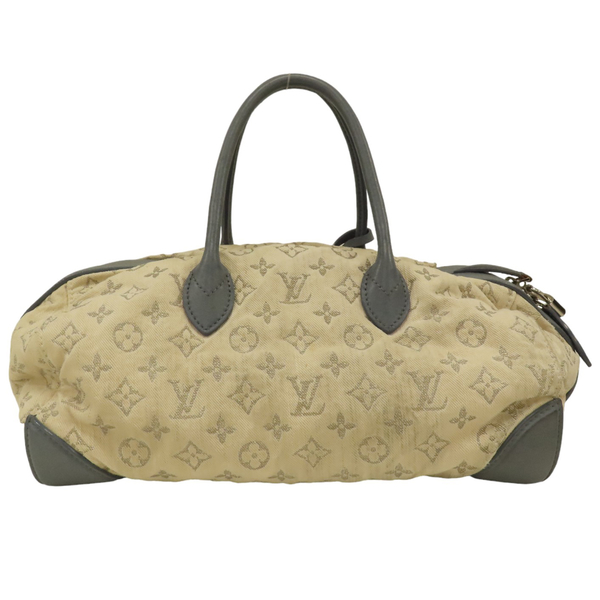 【二手名牌BRAND OFF】LOUIS VUITTON 路易威登 米色 藍色 單寧 Speedy Round 兩用包 product thumbnail 2