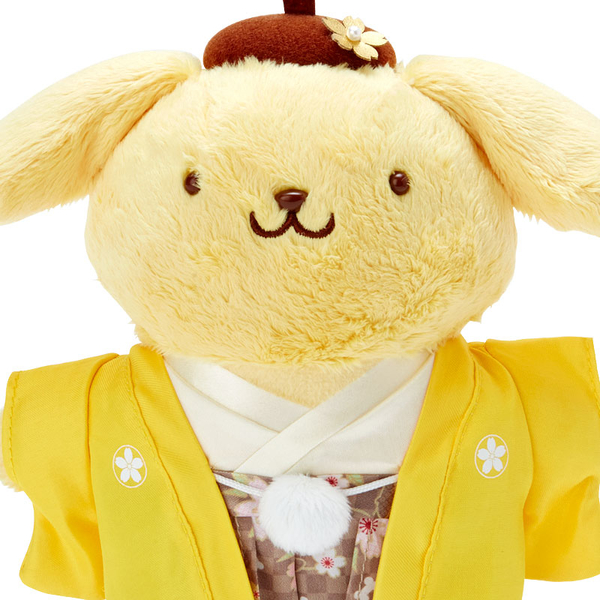 【震撼精品百貨】Pom Pom Purin 布丁狗~Sanrio 布丁狗絨毛娃娃-櫻花和服#93751 product thumbnail 3