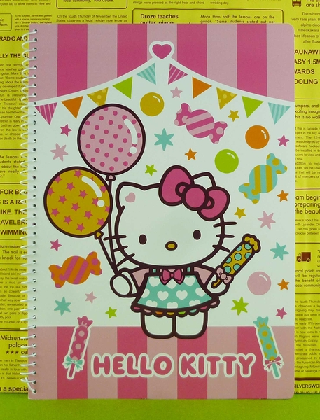 【震撼精品百貨】Hello Kitty 凱蒂貓~筆記本~氣球~粉【共1款】