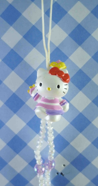 【震撼精品百貨】Hello Kitty 凱蒂貓~七國限定版手機吊飾-泰國(咖啡)