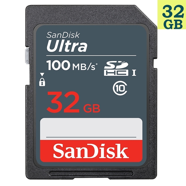 SanDisk 32GB 32G SDHC【100MB/s】Ultra SD UHS-I UHS C10 Class 10 SDSDUNR-032G 原廠包裝 相機記憶卡
