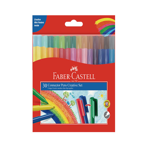 Faber-Castell 輝柏 彩色連接筆/彩色筆30色 NO.11-300-A