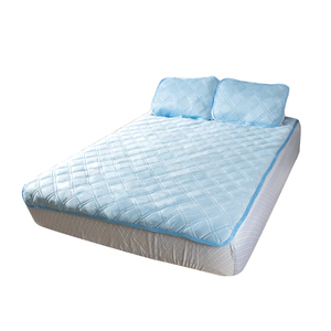 樂嫚妮 接觸涼感纖維墊床墊枕墊-單人-藍-200X120cm