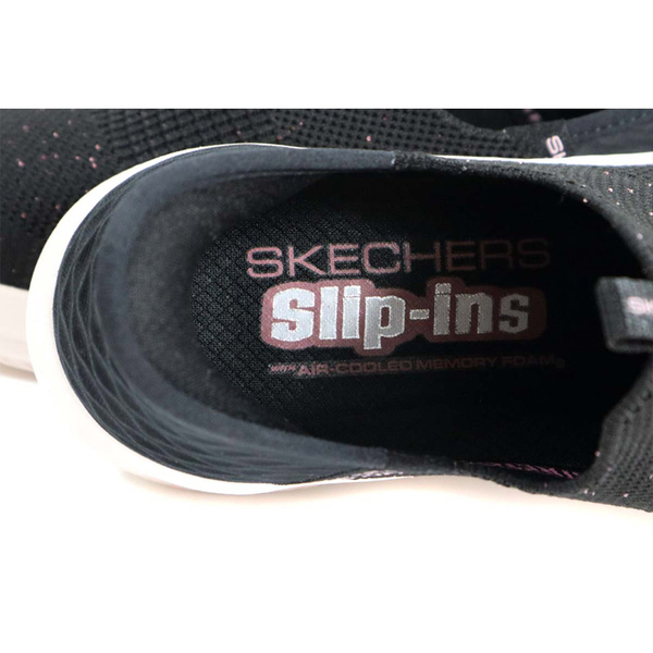 SKECHERS Slip-ins 懶人休閒鞋 女鞋 黑/閃粉 149594BKRG no722 product thumbnail 7