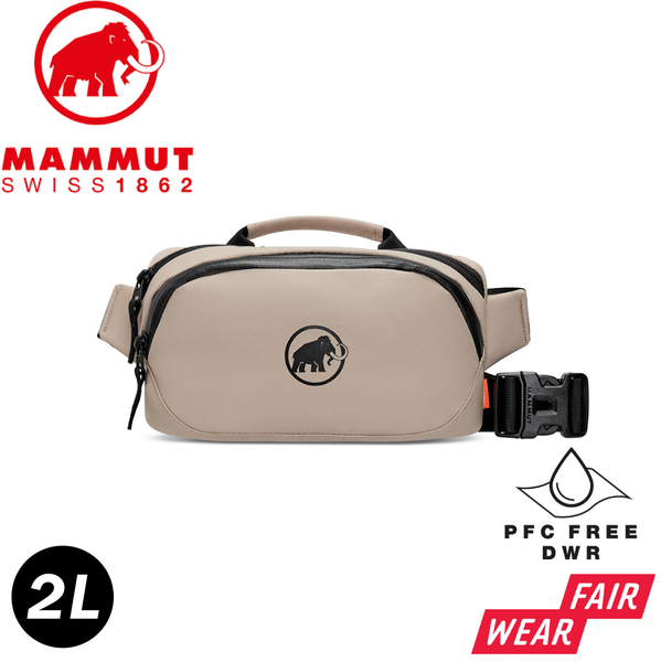 【MAMMUT 長毛象 Seon Waistpack 2L 攀岩休閒腰包《薩凡納褐》】2810-00111/斜背包/小包