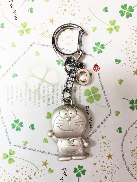 【震撼精品百貨】Doraemon_哆啦A夢~Doraemon鑰匙鎖圈-英文字母O#10723