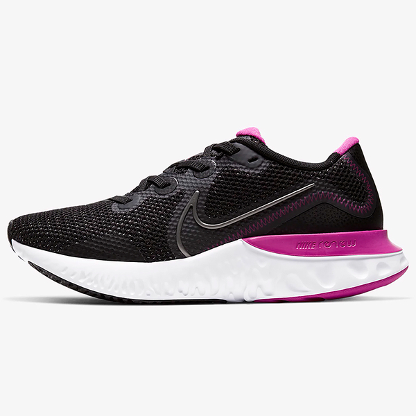 Nike Renew Run 女鞋 慢跑 休閒 輕量 透氣 黑桃紅【運動世界】CK6360-004