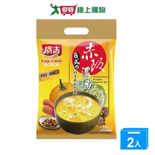 廣吉 赤阪濃湯納豆南瓜野菜(22G/10G)【兩入組】【愛買】