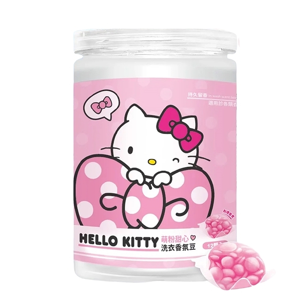 小禮堂 Hello Kitty 甜心洗衣香氛豆 12顆入 (少女日用品特輯) 4716814-952737