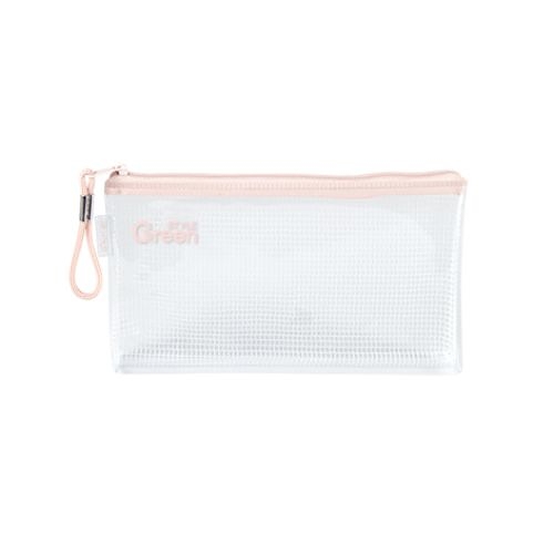 簡約系列扁型筆袋-粉紅