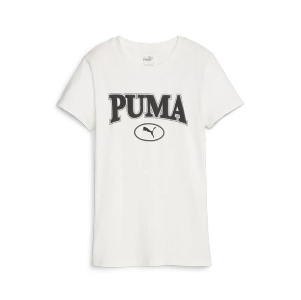 PUMA 短T SQUAD 基本系列 白 LOGO 短袖 T恤 女 67661165 product thumbnail 4