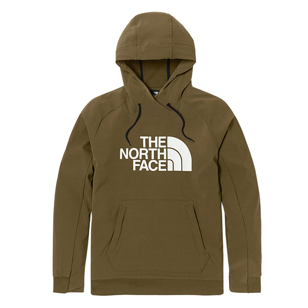 The North Face 男 長袖 連帽上衣 寬鬆 刷毛 袋鼠式口袋 墨綠 NF0A3M4E37U