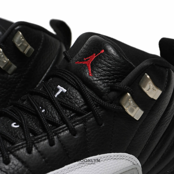 NIKE 籃球鞋 JORDAN 12 GS PLAYOFF 季後賽 黑白 大童鞋 女 (布魯克林) 153265-006 product thumbnail 2