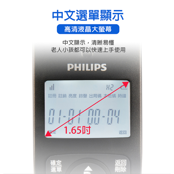 PHILIPS飛利浦 2.4GHz數位無線電話 DCTG1861 product thumbnail 3