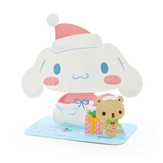 【震撼精品百貨】大耳狗_Cinnamoroll~日本Sanrio三麗鷗 大耳狗可立式造型聖誕卡片-坐姿*10716