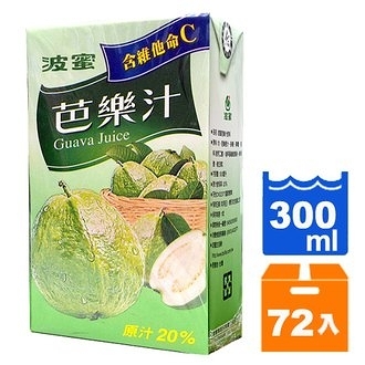 波蜜 芭樂汁 300ml (24入)x3箱【康鄰超市】