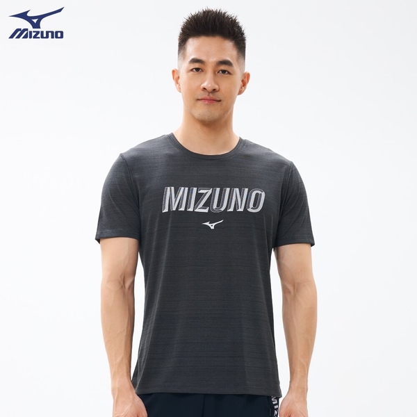 MIZUNO 男裝 短袖 T恤 休閒 吸汗快乾 胸前LOGO 黑【運動世界】32TA100609 product thumbnail 3