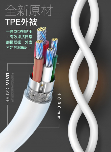 TOPCOM Type-C(PD)+USB雙孔快充充電器+2.6A iPhone/iPad系列Lightning 快充傳輸線R6-白100cm product thumbnail 9