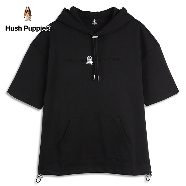 Hush Puppies 帽T 男裝厚棉落肩寬鬆版休閒連帽上衣