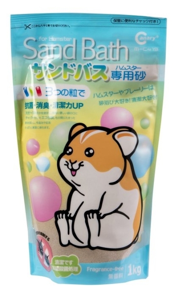 『寵喵樂旗艦店』Canary《小動物專用除蚤浴砂》1kg/包 倉鼠浴砂 倉鼠浴沙 鼠砂 product thumbnail 4