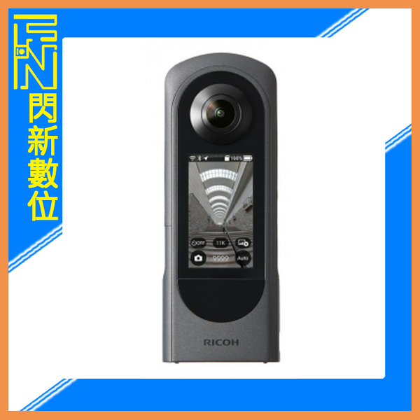 註冊送腳架~ RICOH THETA X 新黑武士 觸控 360度 全景相機(公司貨)