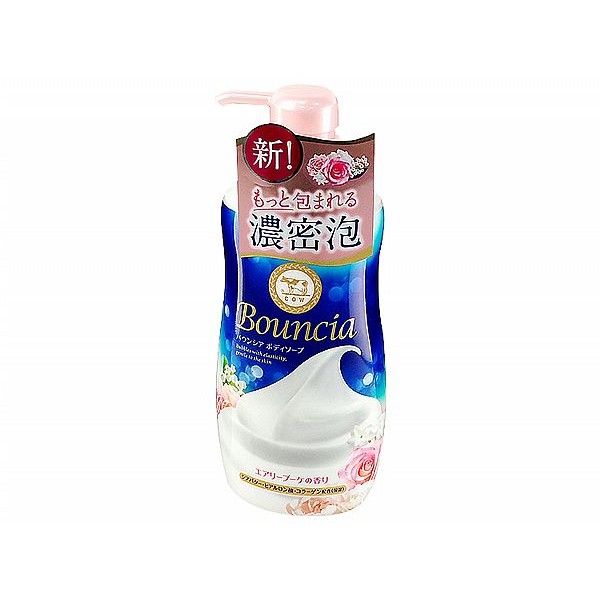 牛乳石鹼 COW Bouncia美肌滋潤沐浴乳(愉悅花香)480mL【小三美日】