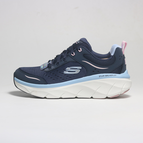 SKECHERS 休閒鞋 D'LUX WALKER 2.0 深藍粉 厚底 健走鞋 女 150093NVPK product thumbnail 4