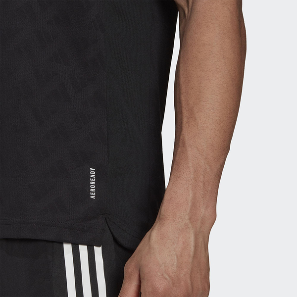 【現貨】Adidas 3-STRIPES 男裝 短袖 T恤 吸濕排汗 緹花 反光 黑【運動世界】H36450 product thumbnail 6
