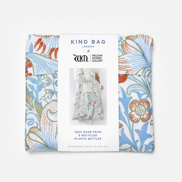 英國Kind Bag-環保收納購物袋-中-William Morris聯名-金百合 product thumbnail 5