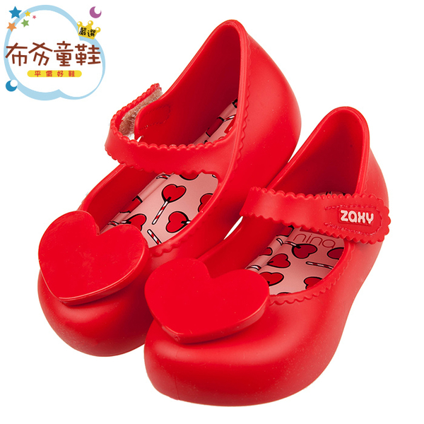 《布布童鞋》ZAXY蜜糖愛心寶貝亮紅色兒童公主鞋香香鞋(14~17.5公分) [ U0I371A ]