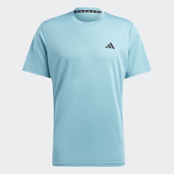 ADIDAS Training Essential 男天空藍排汗Tshirt 運動衣 透氣衣 KAORACER IC7431