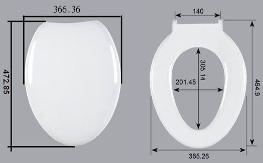 【麗室衛浴】國產 抗菌 馬桶蓋 SA9559 無緩降 品質好非一般市售HCG塑料能比 A-455-4 product thumbnail 2