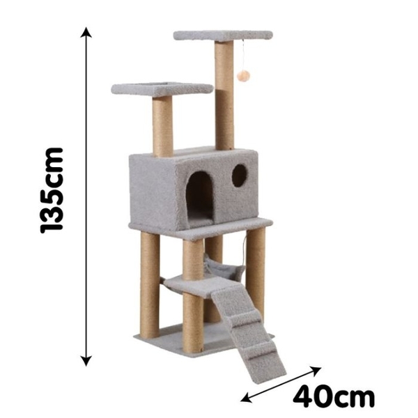 『寵喵樂旗艦店』寵喵樂《多層大窩舒適毛絨跳台 015》貓抓窩/貓跳台 組裝方便簡單 product thumbnail 5
