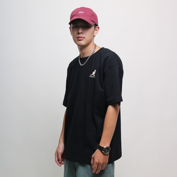 KANGOL 短袖 短T 胸前小LOGO 2.0 黑色 背後大圖 袋鼠 棉 休閒 男女 (布魯克林) 6125100720 product thumbnail 3