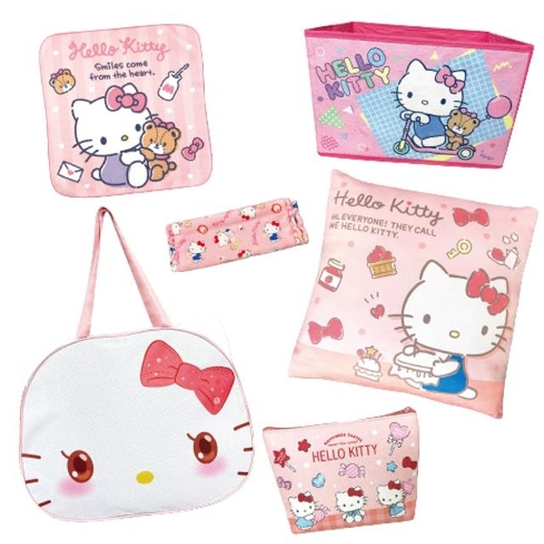 【震撼精品百貨】凱蒂貓_Hello Kitty~日本SANRIO三麗鷗 KITTY2023年福袋(臉型提袋/6件組)*14601