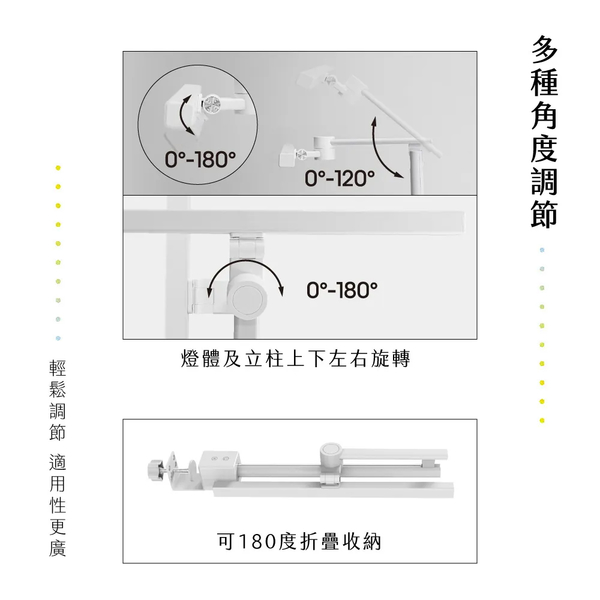 KINYO 夾式護眼檯燈40cm PLED-7137 product thumbnail 7