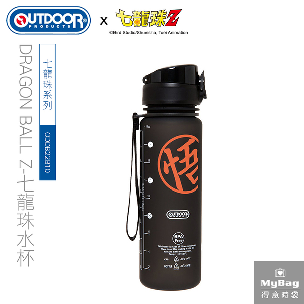 OUTDOOR 水壺 七龍珠 悟空 水杯 500ml 聯名款 安全設計 環保杯 ODDB22B10 得意時袋