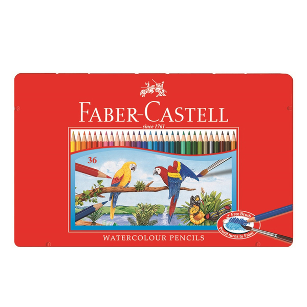 輝柏 Faber- Castell 水彩色鉛筆36色/鐵盒