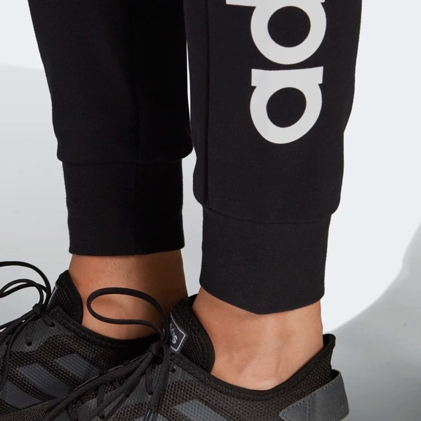 ADIDAS ESSENTIALS LINEAR JOGGERS 女裝 長褲 慢跑 訓練 LOGO 縮口 黑【運動世界】DP2398 product thumbnail 8