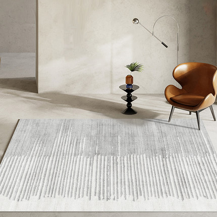 現貨－客廳北歐輕奢地毯 (160x230cm) 高級沙發茶几毯 現代簡約灰色臥室家用大面積地墊