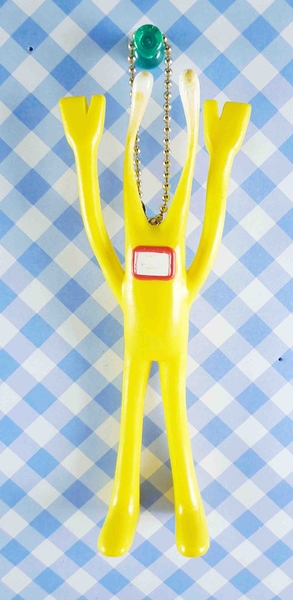 【震撼精品百貨】日本精品百貨-手機吊飾/鎖圈-外星人系列-黃