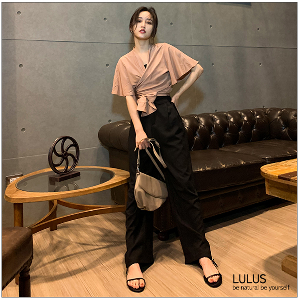 LULUS-YV領綁結上衣-３色  【01190179】 product thumbnail 3