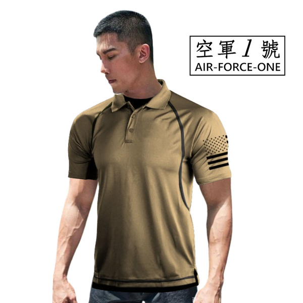 [空軍一號]AF-LZ01特戰四面高彈力高排汗冰感POLO衫(超大尺寸皆有)/夏季旅遊/登山/野戰城市戰 product thumbnail 4